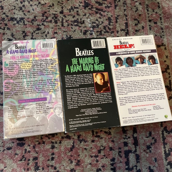 Beatles vintage VHS collection Hard Days Night, Making Of and Help - Picture 4 of 5
